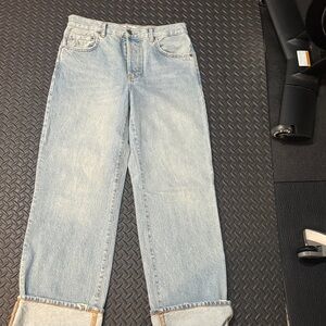 Zara Light Blue Boyfriend Jeans